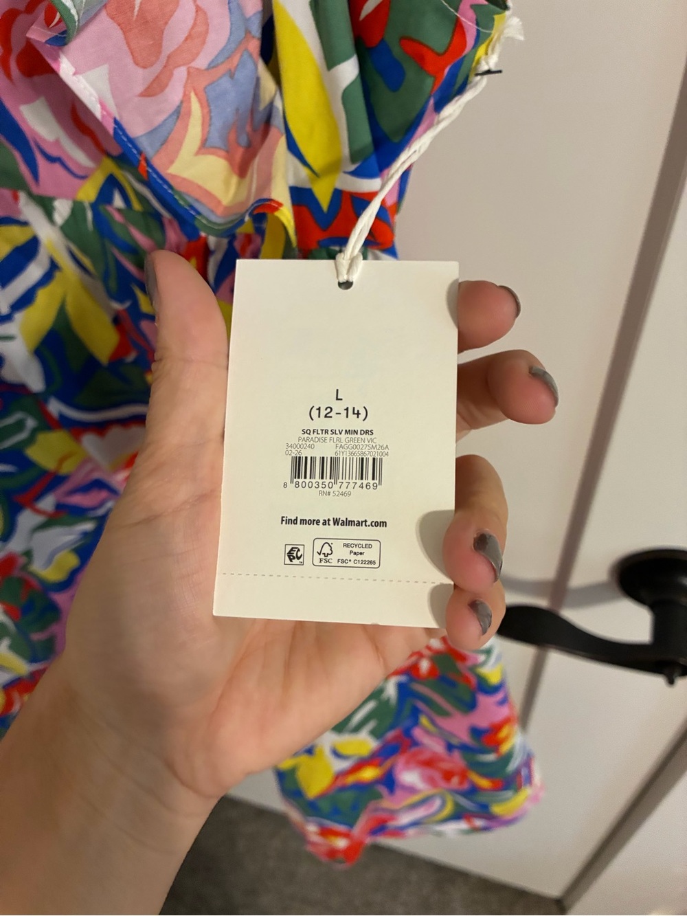 Free Assembly Multicolor Floral Ruffle Mini Dress - Picture 6 of 10